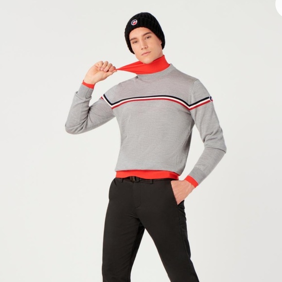 Fusalp Sweater Mens Briey Sweater Silice Size Small - like new! - Picture 1 of 8
